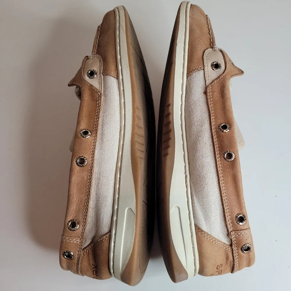 Sperry Angelfish Varsity Boat Shoe Metallic Linen Size Women's 11 - Picture 6 of 11